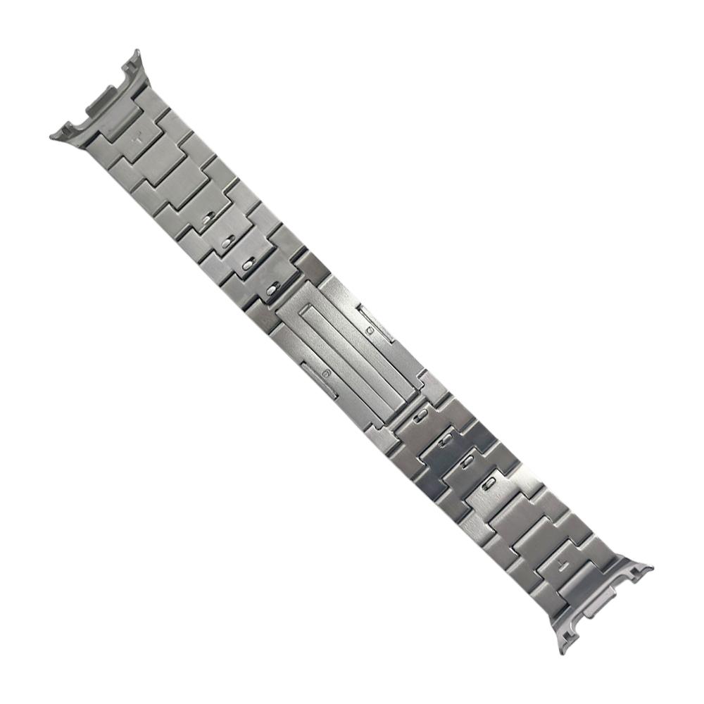 Cinturino in Metallo Titanio Senza Spazi per Samsung Galaxy Watch 8 Classic 46mm/44mm 40mm Cinturino Bracciale, Lunghezza Regolabile Rapida (Nessun attrezzo)