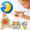 10 шт. Кругла форма Малювальний папір-губка Освітні іграшки 3D Кругла картонна дошка Дитячий подарунок