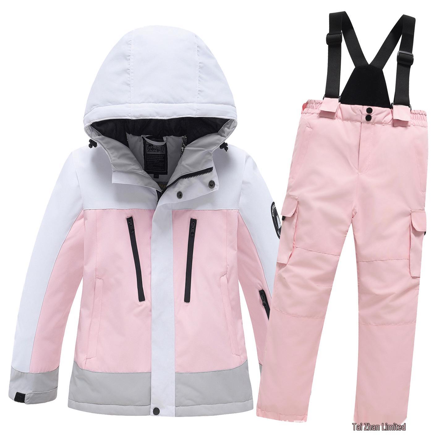 Kids` Windproof Waterproof Ski Suit: Warm