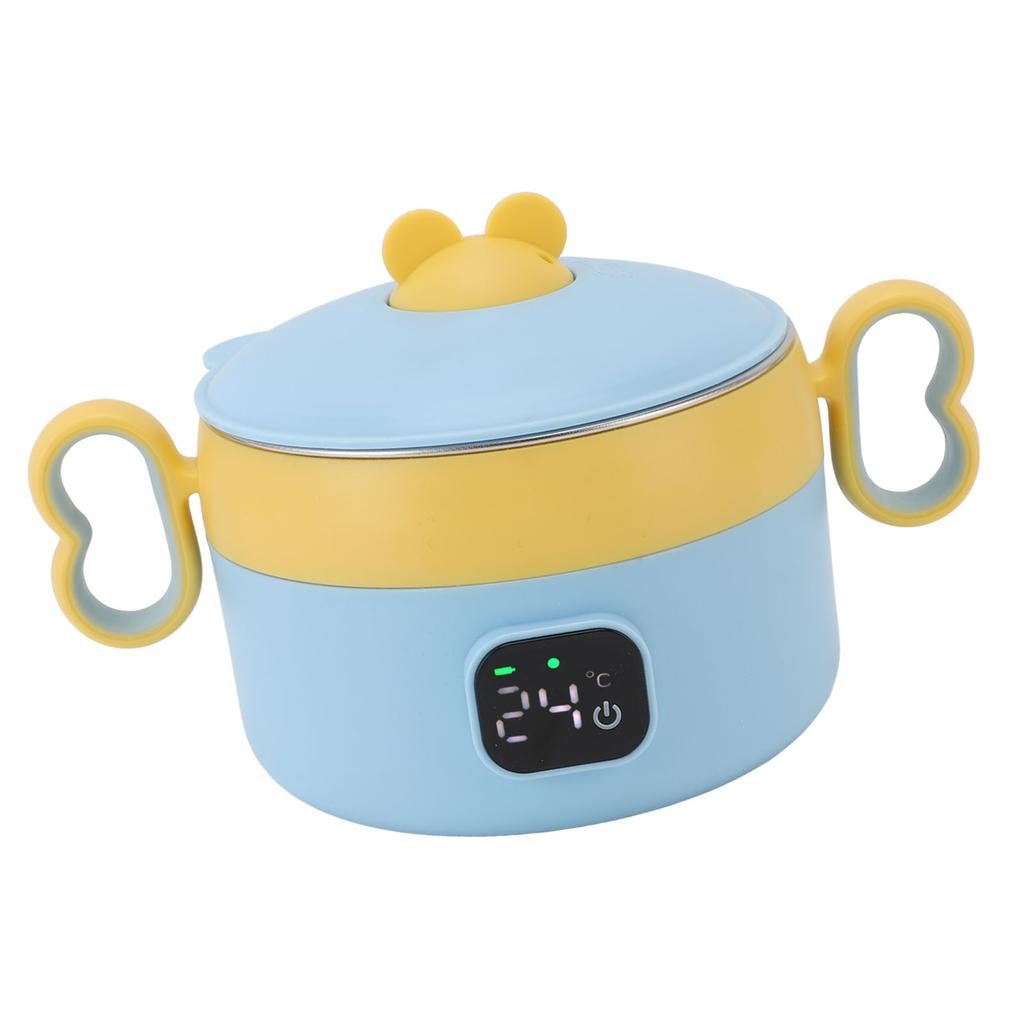Insulated Food Warmer Bowl Stainless Steel Automatic Constant Temperature USB Rechargeable Electric Heating Lunch Box