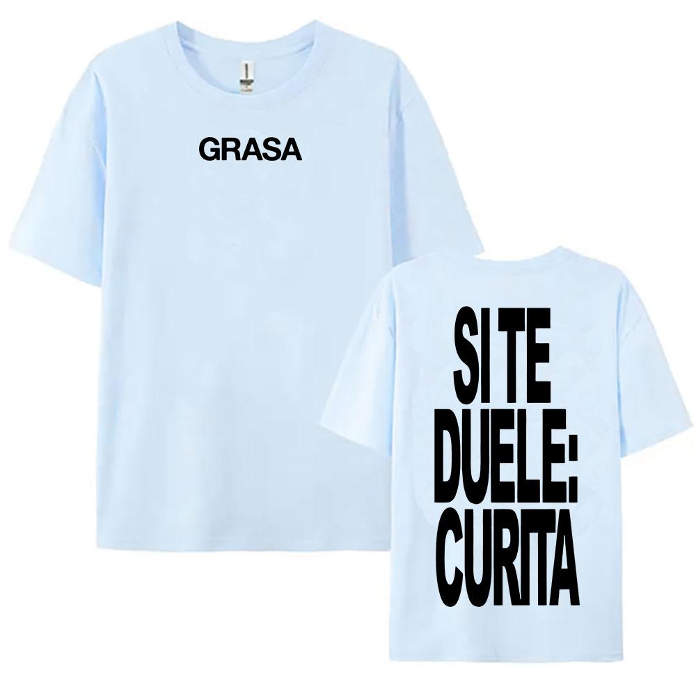 TIENES QUE APRENDER A AMARTE Tshirts SI TE DUELE CURITA Print T-shirt Nathy Peluso Singer Graphic T Shirt Cotton Tees