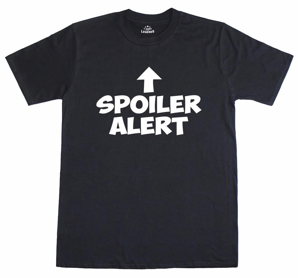 Spoiler Alert Gamer Movie Buff Funny Unisexs Loose Fit Cotton TShirt S