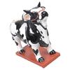 Creative Bulls Shape Liquor Dispenser For Bar Wine Decanter Handcrafted Resins Animal Sculpture With Stable Wooden Base
