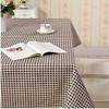 MYFTD Tablecloth, Dining Tablecloth, Checkered Pattern, Rectangular, Nordic, Pastoral Style, Stylish, Durable, Breathable Cotton Linen, Linen, Suitabl