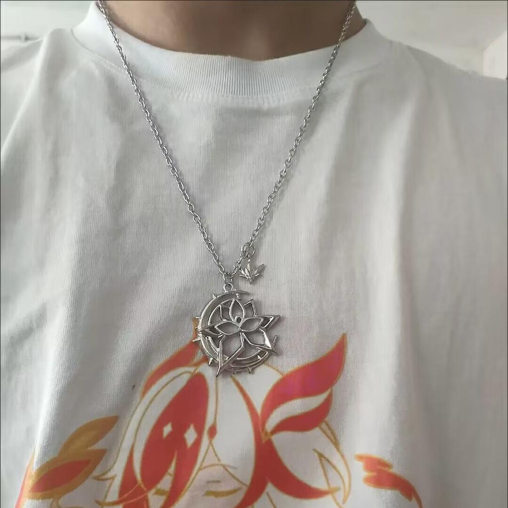 Spiel Honkai Impact 3 Elysia Cosplay 3D Legierung Halskette Unisex Choker Kette Hip Hop Requisiten