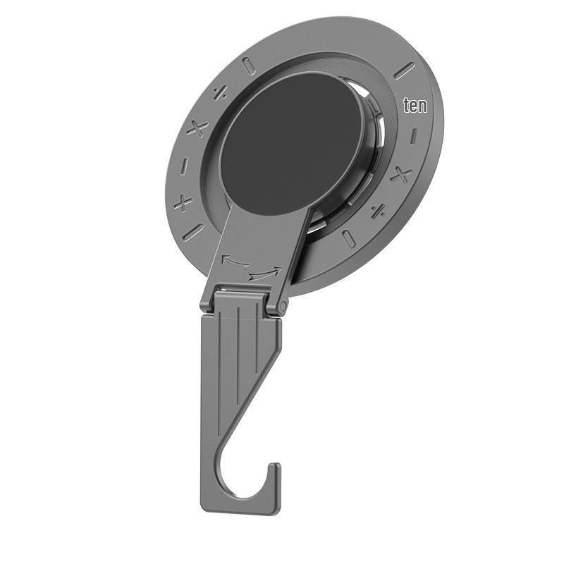 Support de téléphone universel à anneau magnétique en alliage de zinc, rotatif à 360°, avec crochet magnétique double face MagSafe