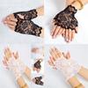Premium Quality Womens Lace Fingerless Gloves For Evening Bridal Events