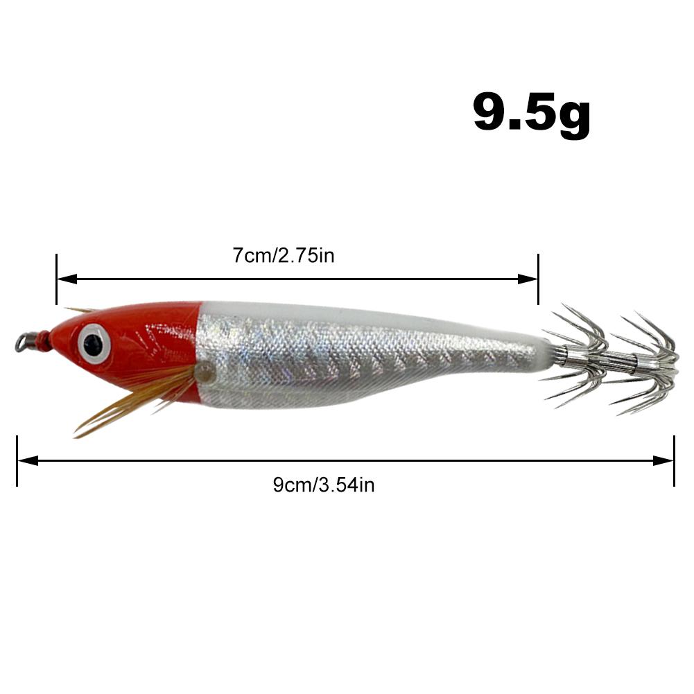 Horizontální chobotnice Jigs Rybářská návnada Svítící chobotnice Eggi Sépie Krevety Jigging návnada Umělá návnada na olihně pro mořský rybolov