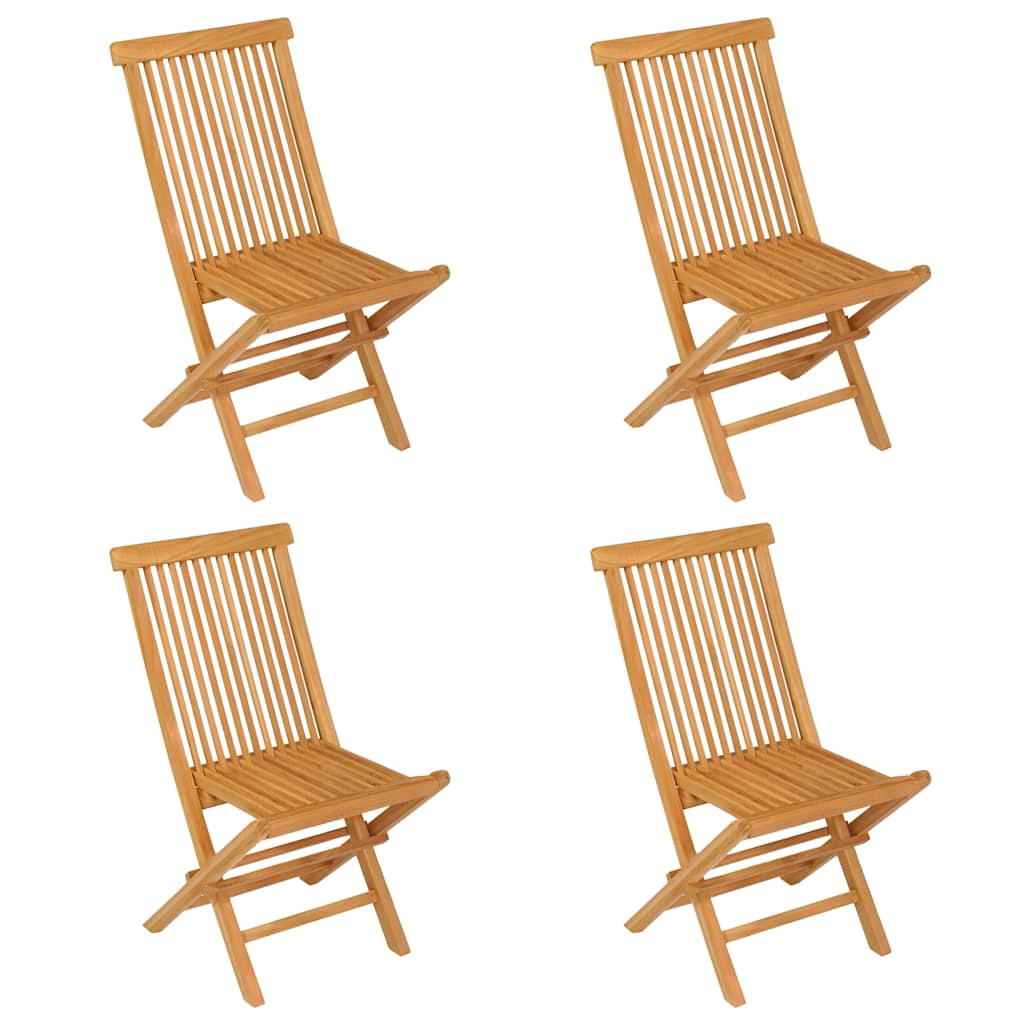 vidaXL 5-tlg. Garten-Essgruppe Massivholz Teak