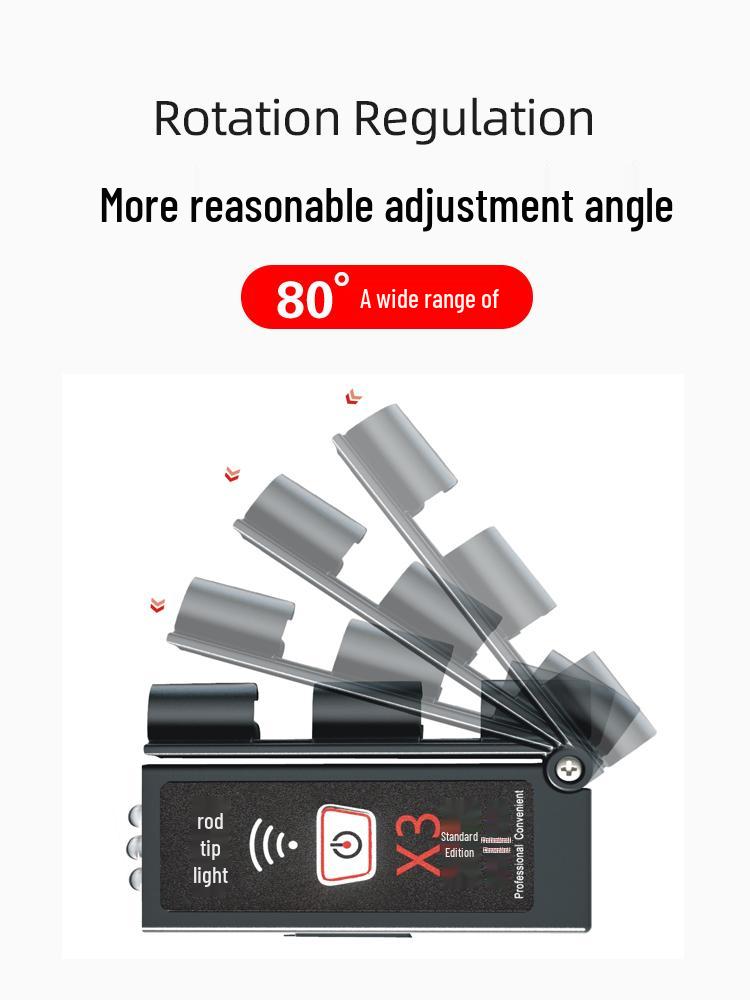 LED Rechargeable Fishing Rod Tip Light - Waterproof Blue Night Light