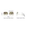 Gucci Horsebit Series Side Letter Engraving Vintage Square Sunglasses Women Sunglasses Brown GG0879S-002