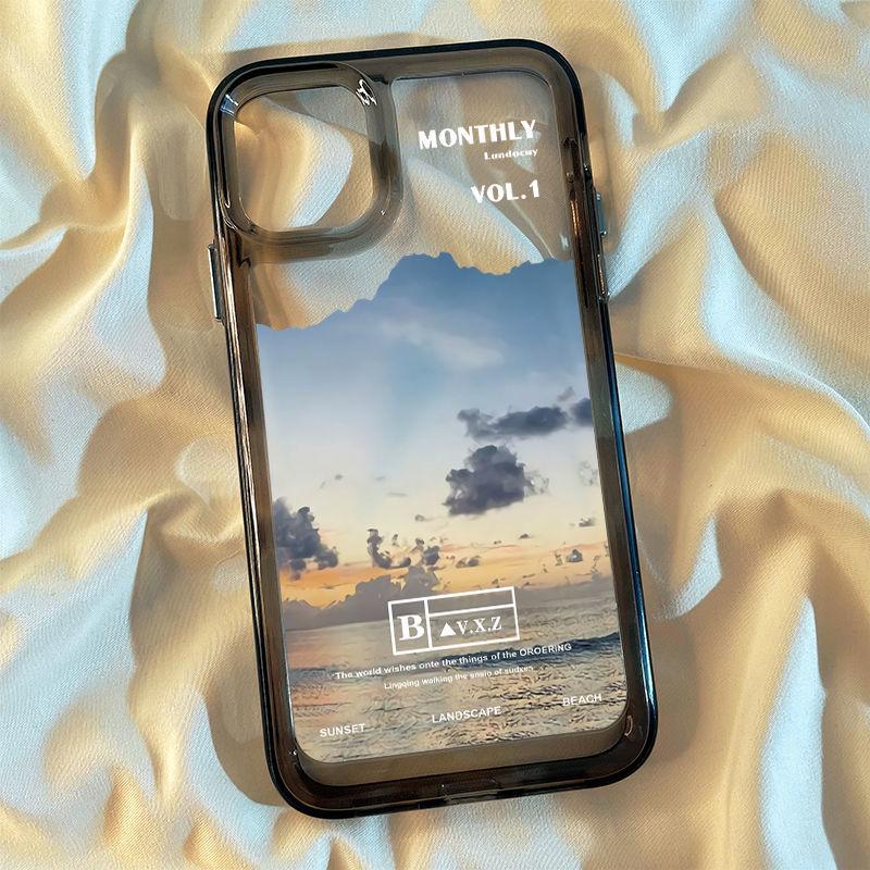 

Чехол для телефона Morning Sea для Apple iPhone 16 ProMax - акриловое натуральное красивое облако, противоударное полное покрытие для iPhone 16/15/14/13/12/11/Pro/Plus/Promax Apple 16Promax