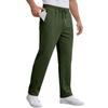 Men's Casual Loose Fit Straight Leg Pants with Drawstring and Stripes for Spring and
