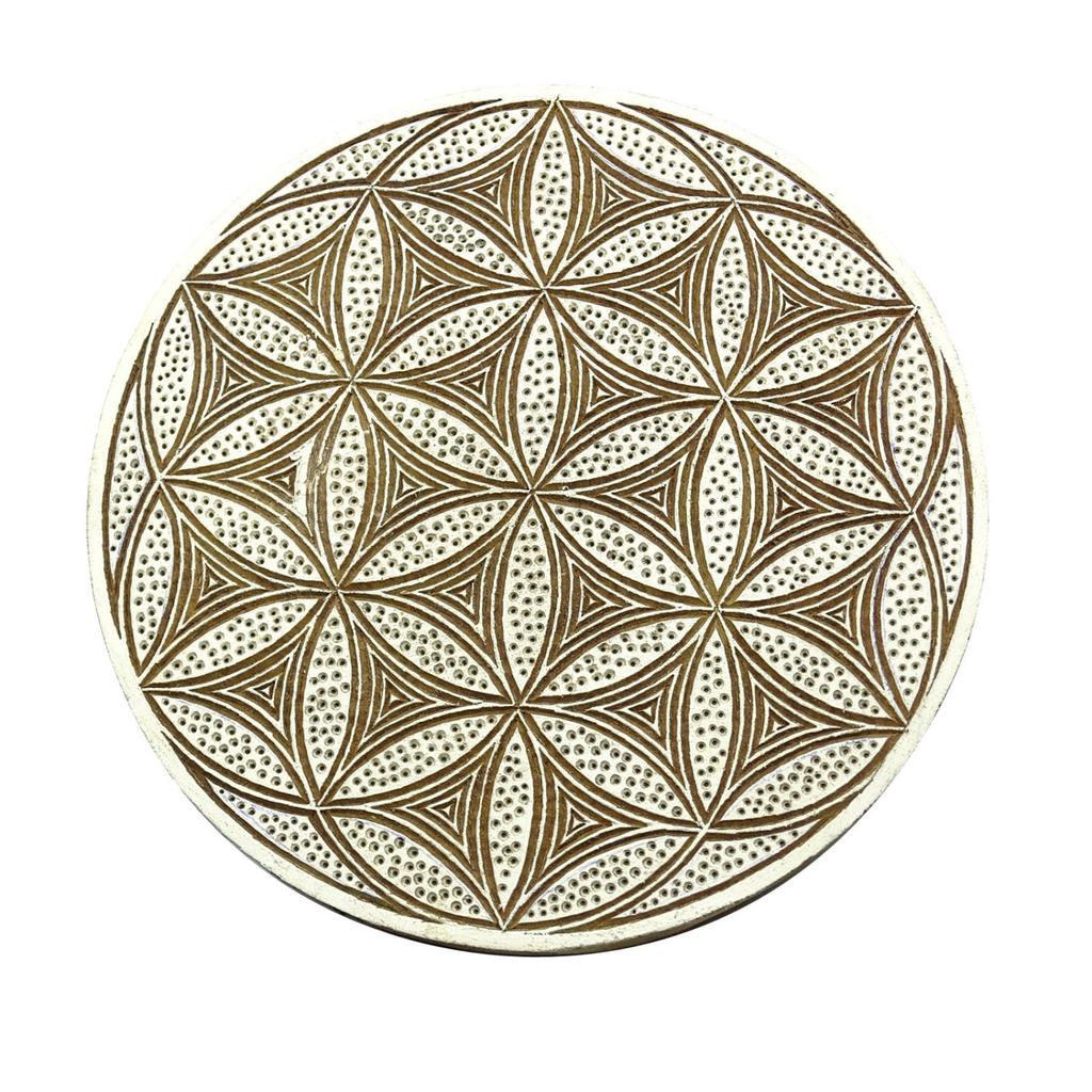 Textile Printing Block Floral Stamp Decorative Blocks Pottery Stamps