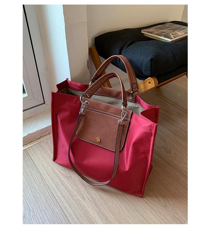 New Large-capacity Oxford Cloth Bag Women's Casual Simple and Trendy Shoulder Bag Portable Tote Bag Trendy