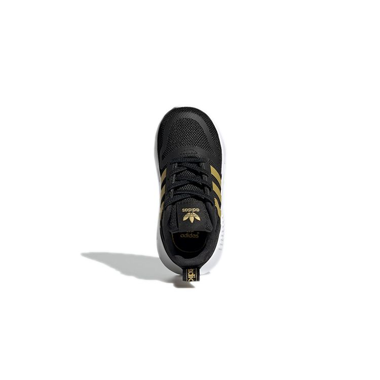 Adidas Originals Multix Comfortable Breathable Low-Top Running Shoes Baby Sneakers Black Gold Q47172