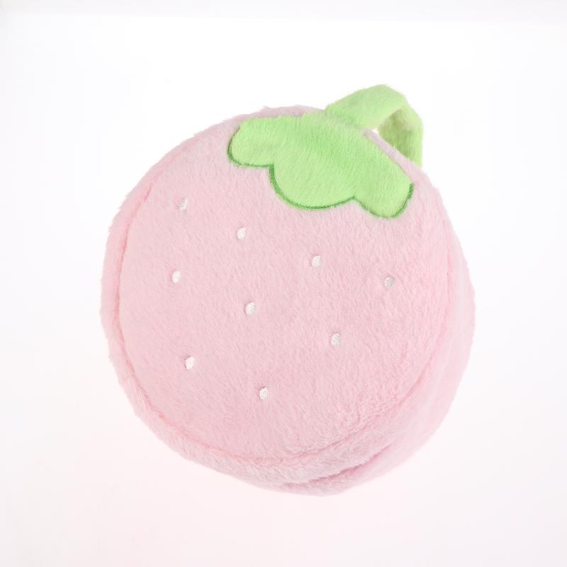 Lovely Strawberry Plush Cosmetics Bag Large Capacity Makeup Bag Sweet Simulation Fruits Storage Bag Toiletry Bags For Girls