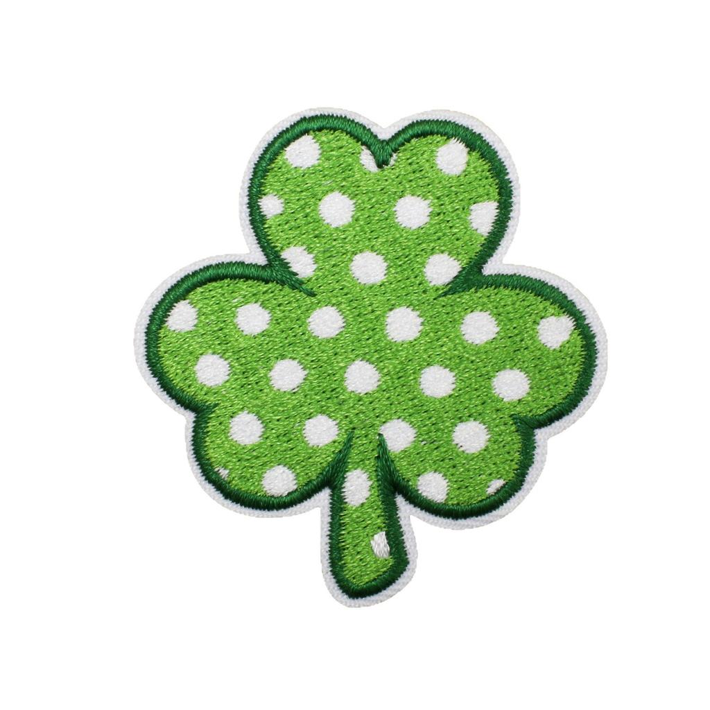 Clover Series Embroidery Cloth Sticker Holiday Clothes Decoration St. Patrick'S Day Patch Sticker Car Rainbow Chapter Boy