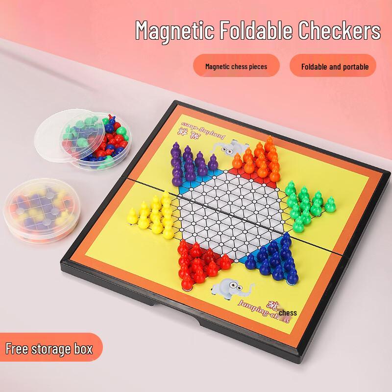 Magnetic Foldable Chinese Checkers Set