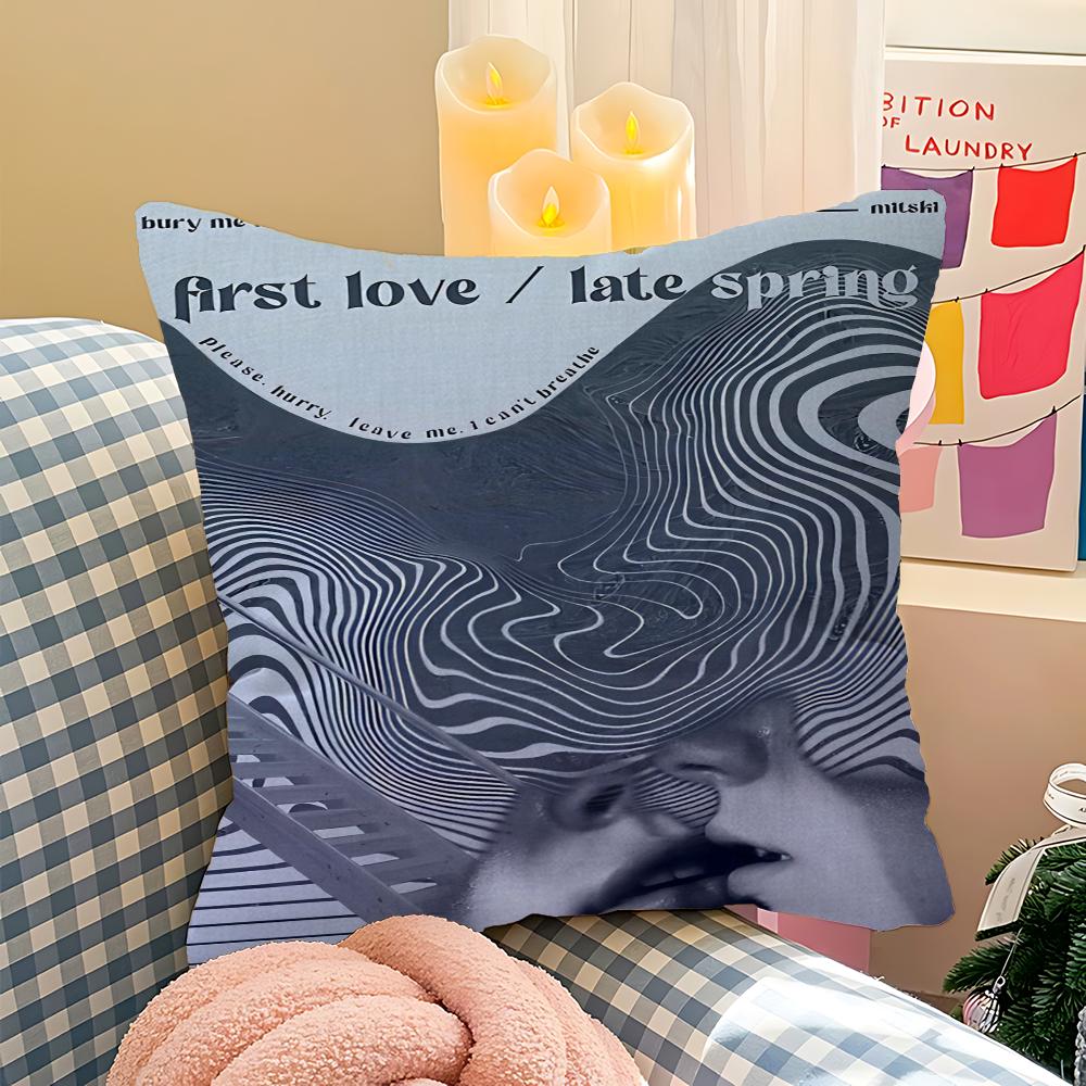 Mitski Decorative Room Aesthetics Pillow Case Home Decor Bedroom Sofa Bed Couch Pillow Cover 45x45