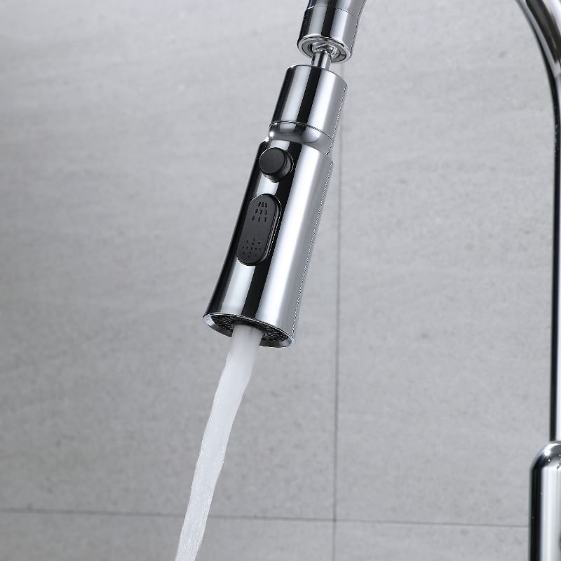 Kjøkkenkran Sprøytehode 360° Roterbar Tut FM22 M24 Kjøkkenvaskkran 3-Posisjons Tilbehørssprøyte Erstatning Kranlufter Kranadapter