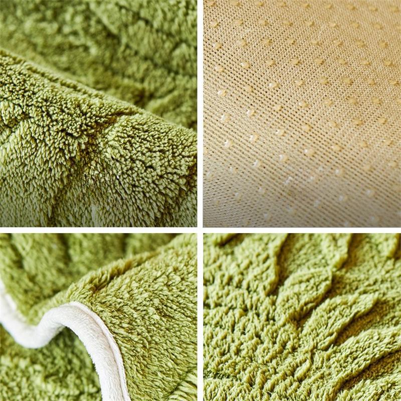 1PC Warm Plush Sofa Cover Nordic Leaves Jacquard Winter Sofa Towel Covers Non-slip Universal Couch Slipcovers for Living Room