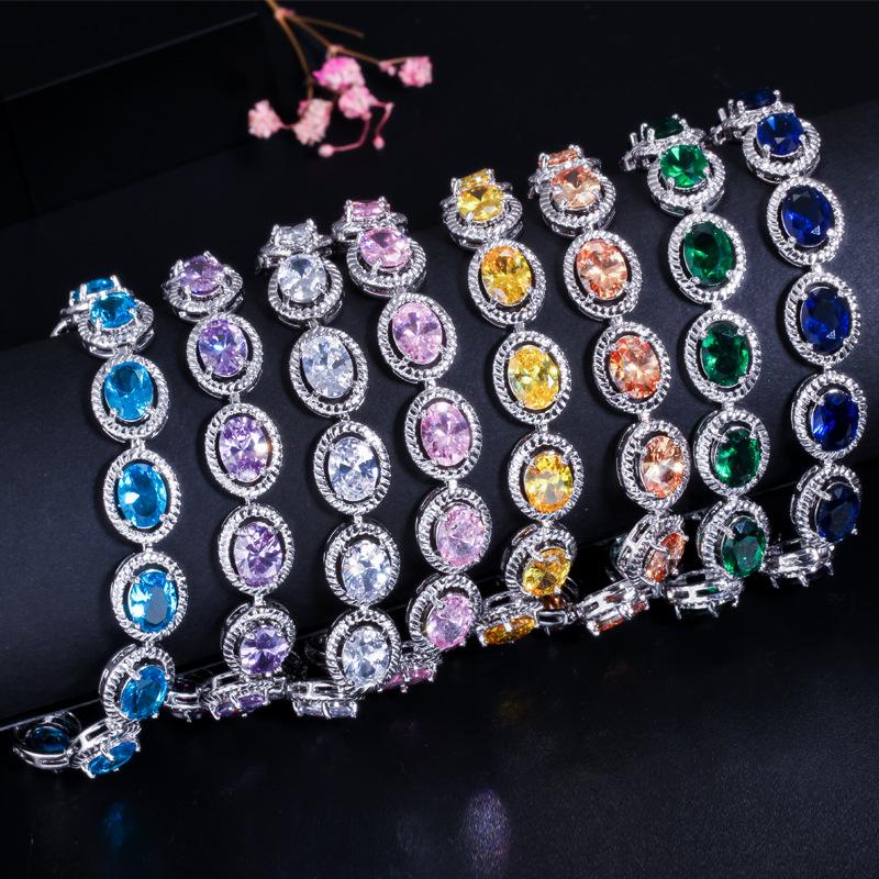 Micro-Set Accessories Aaa Zircon Bracelet, Classic Zircon Bracelet For Women