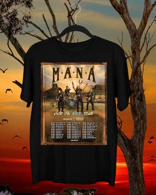 Neues MANÁ Tour Sommergeschenk Für Fans Alle Größen S-5XL Unisex T-Shirt