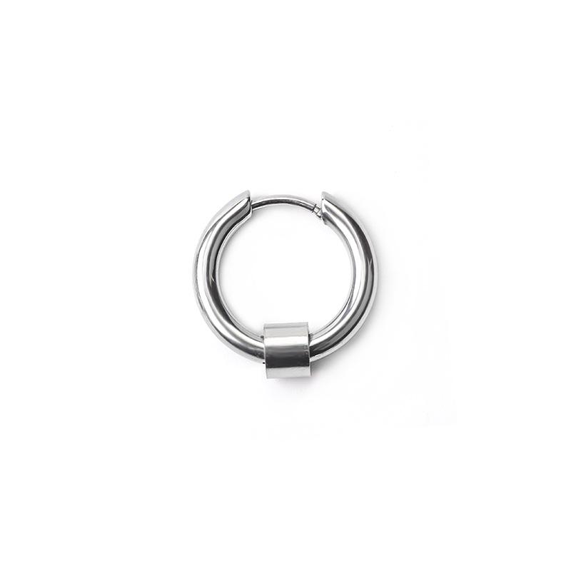 Trendy Hip-Hop Punk Stainless Steel Men's Ear Clip Earrings