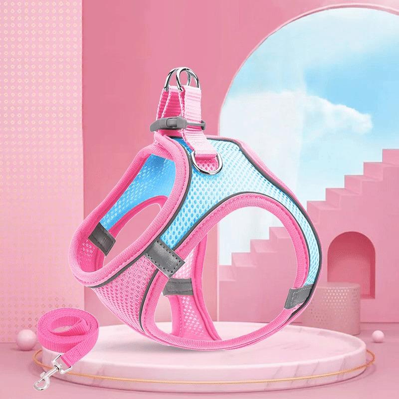 Pet Leash, Vest Breathable Dog Shoulder Strap, Reflective Dog Leash, Cat Leash