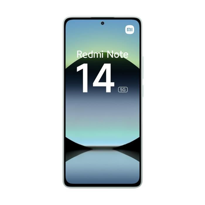 Xiaomi Redmi Note 14 5G 6 Go/128 Go Vert Corail (Coral Green) Double SIM