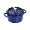 Cocotte - STAUB - Round - Majolica - Intense Blue - 20 Cm