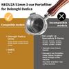 NEOUZA 51mm Bottomless Port Filter for Espresso Machines, Designed Specifically for DeLonghi EC885/EC680/EC685/EC785/EC820/EC850/EC860, Made of 304 St