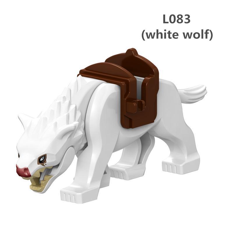 

Магическая Серия Классические Животные Строительные Блоки Креативный Военный Маунт Лось Кабан Волк DIY Кирпичики Игрушки Для Детей Рождественский Подарок