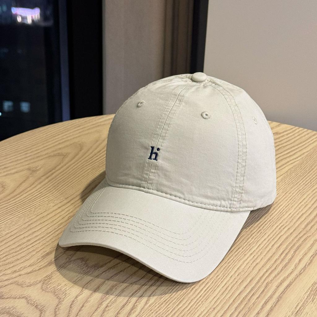 Fashion Hat High Quality Cotton Washed New Simple H Letter Embroidered Baseball Cap Men's and Women's Casual Versatile Soft Top Cap