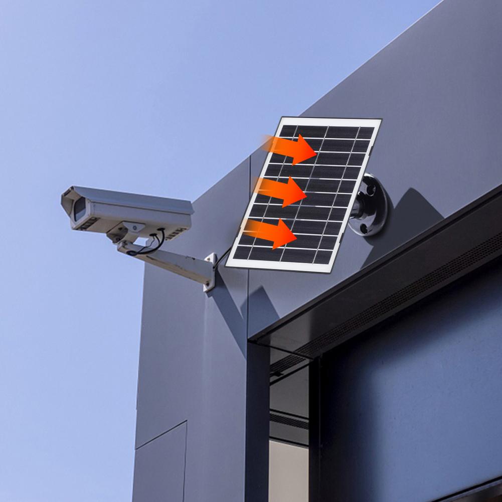 Waterproof Solar Panel High-efficiency 8w Solar Panel for Arlo Pro Cameras Ip65 Waterproof Single Silicon Security Camera Solar