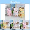 Adorable Strawberry Bunny Stuffed Plush Kids Toy With Keychain And Backpack Clip