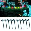 20Pcs Light Stake Easy Installation Christmas Light Holder Univeral Ground Stake for Garden Outdoor Holiday Decoration