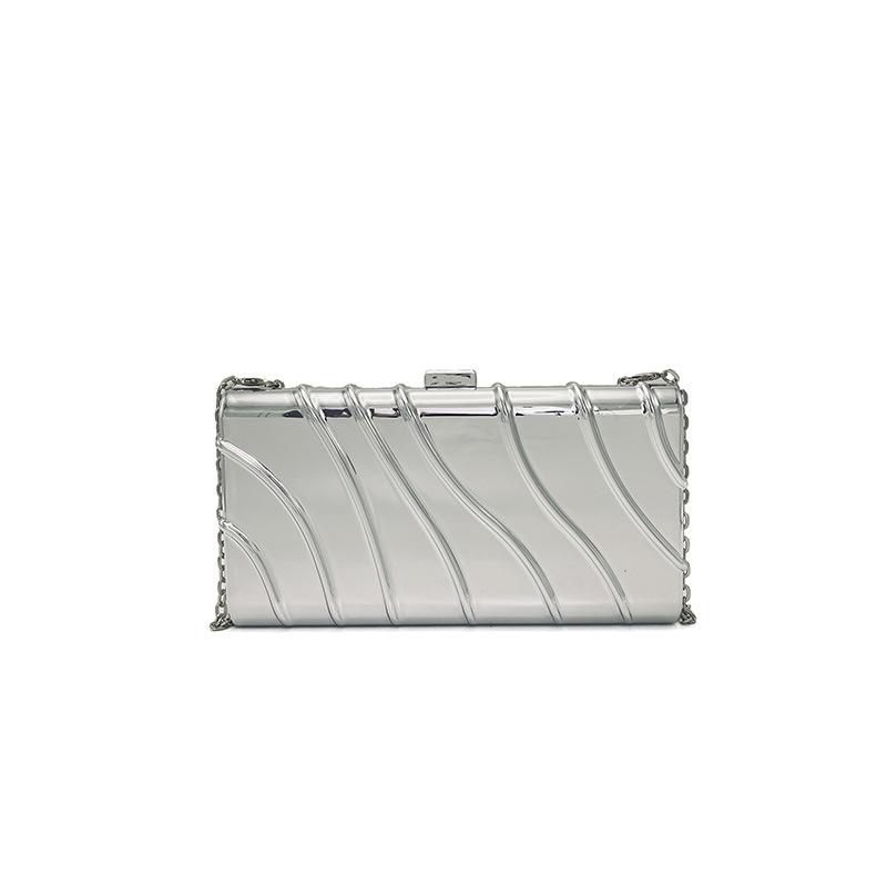 Acrylic bag 2025 new European and American fashion glossy color shoulder bag women's crossbody chain box bag tide