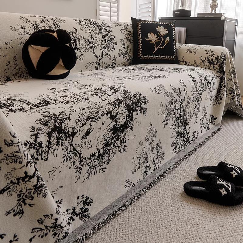 

2025 new light luxury high-end retro sofa cover cloth towel, a whole full-cover seat cushion, universal non-slip in all seasons 180*130cm