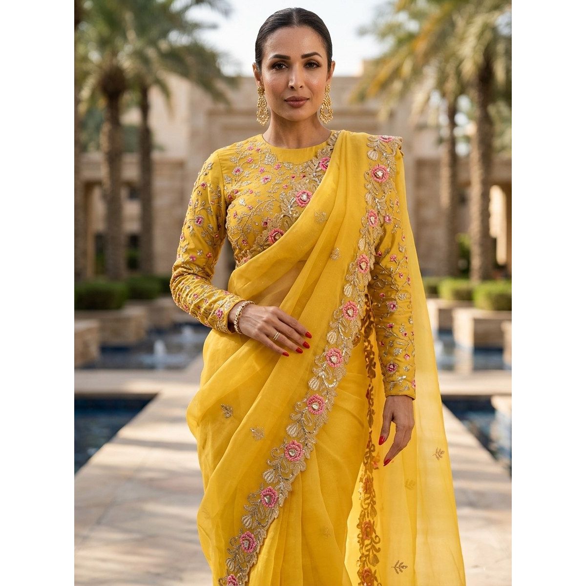 New Launch – Party Wear Soft Chiffon Silk Saree
