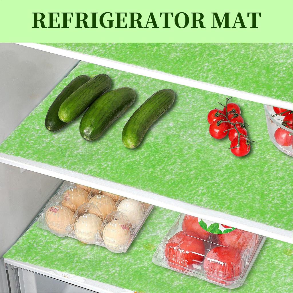 Fridge Liner 4 Pieces Washable Cuttable Mat No Adhesive Shelf Liner For Apartment Daily Pantry Storage Freezer Organization