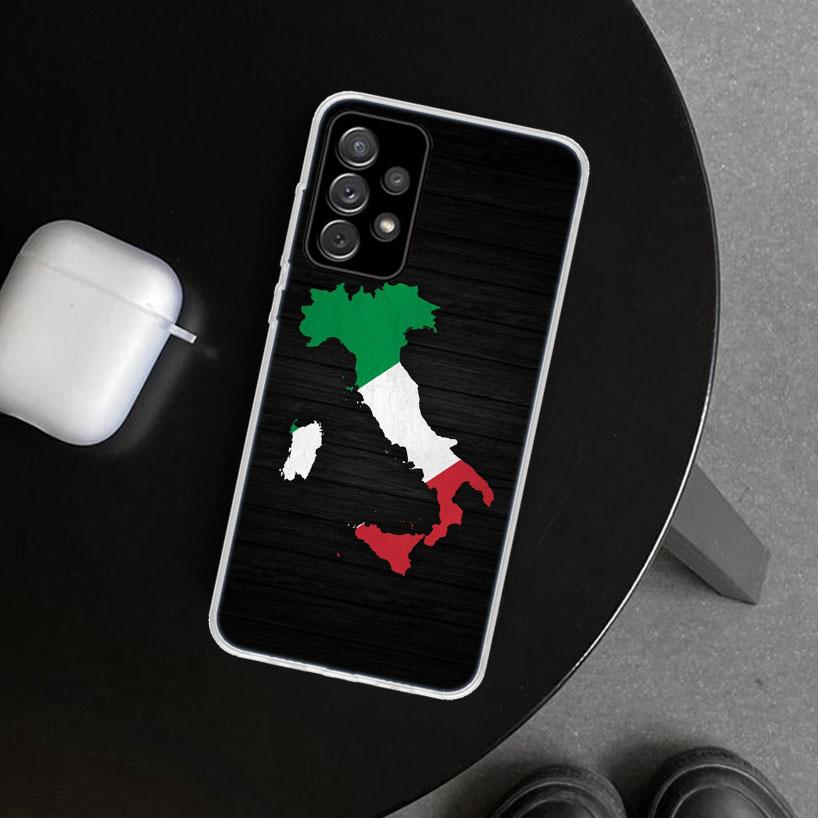 Italy Flag Phone Case Cover for Samsung Galaxy A12 A22 A32 A52 A72 A02S A51 A50S A31 A20S A10S Note 20 Ultra 10 Plus Galaxy A52