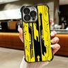 Cyberpunk Aesthetics Plating Phone Case For Iphone 16 17 Pro Max Air 16E 14 15 Plus 12 13 Mini Anti-Fall Airabag Cover