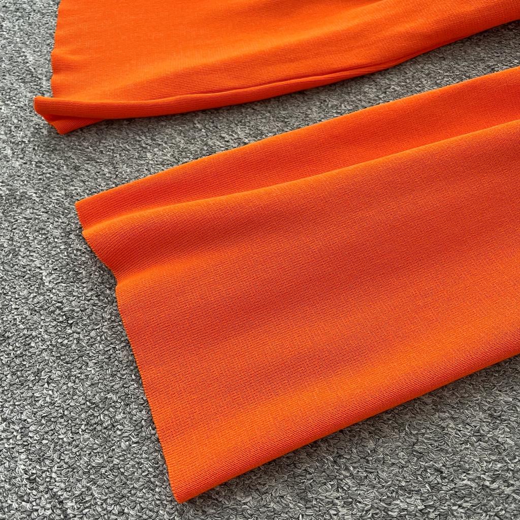 Winter Strickwaren Damen Anzüge Langarm Diamantknöpfe Oberteile+Freizeithosen mit weitem Bein Locker Warme Pullover-Sets