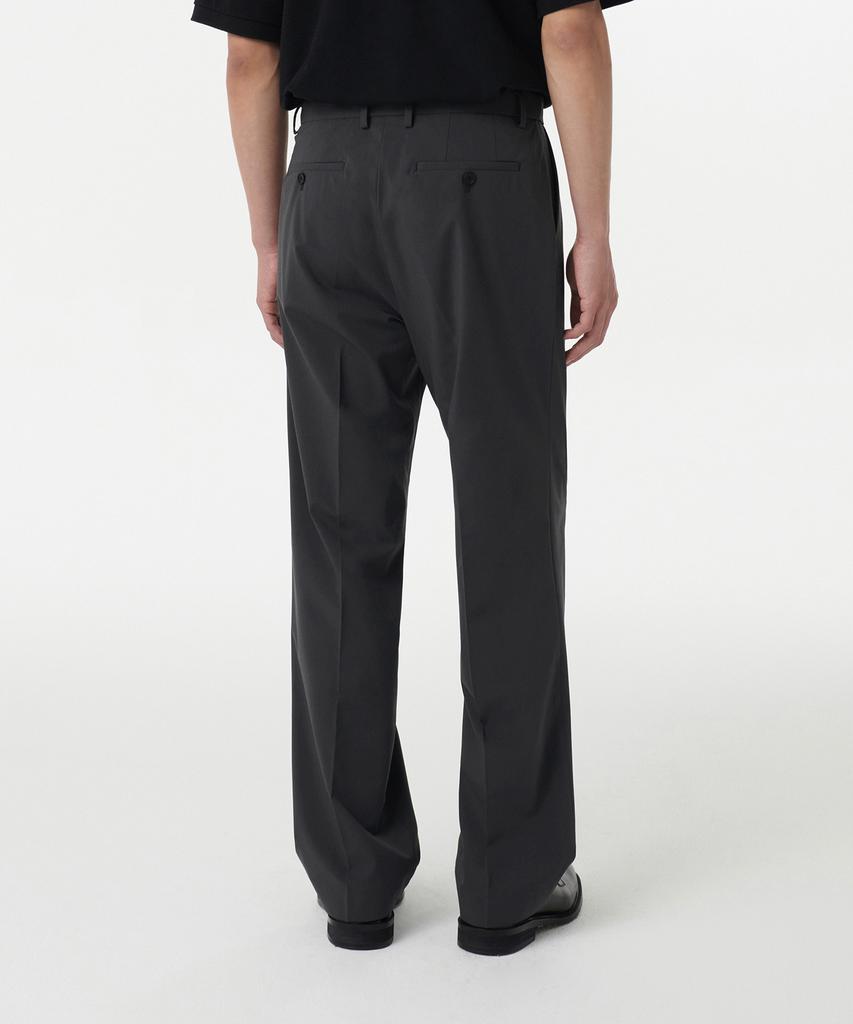 MUSINSA STANDARD [Cooltandard] Wide Hidden Banding Slacks [Gray]