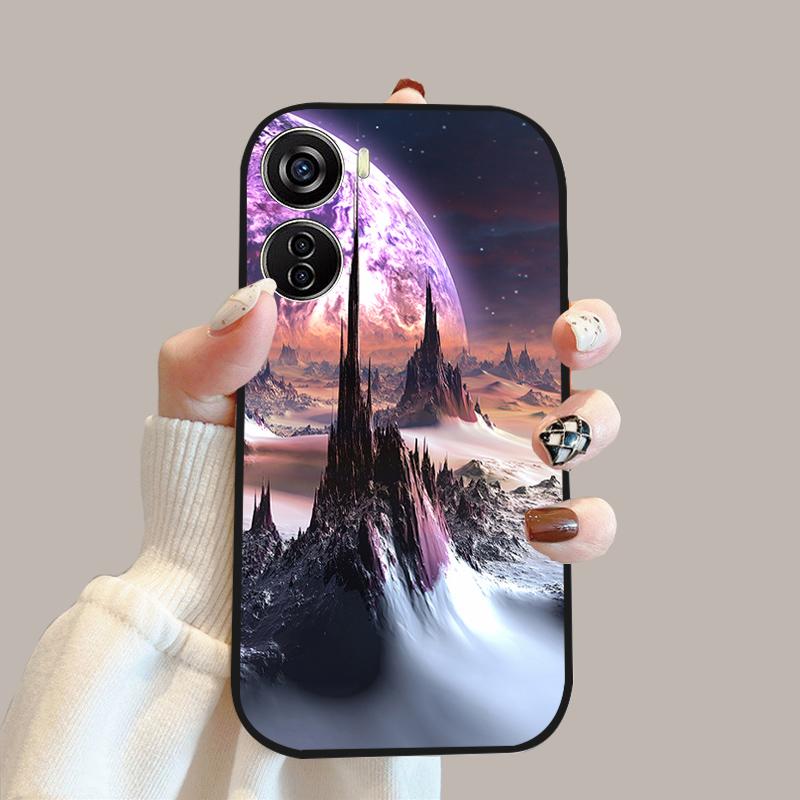 Para ZTE Blade V40 Funda de Diseño V41 Vita Silicona Suave TPU Fundas para Teléfono Para ZTE Axon 40 Lite Moda Lujo Protectoras Fundas Cubierta