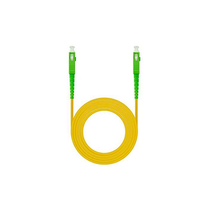 Câble Fibre Optique - Nano Cable - 10.20.0005 - SC/APC - Monomode Simplex - 5m - Jaune