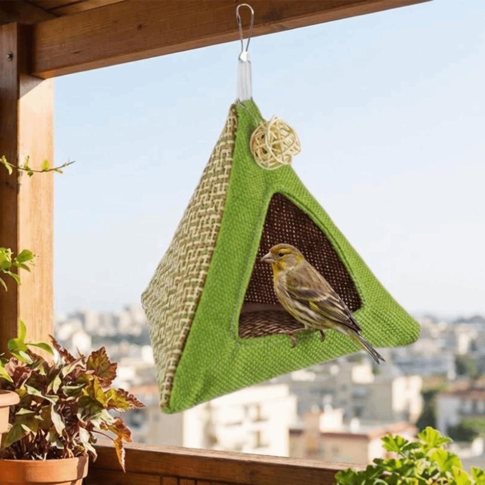 Triangular Summer Cooling Nest Cooling Mat Bird Hanging Tent Bird Hammock  Hiding House