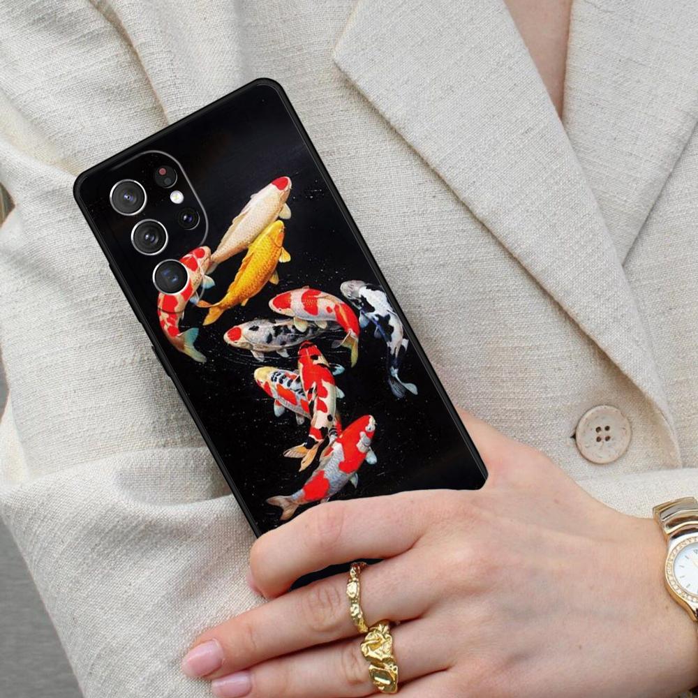 KOI CARP FISH Cell Phone Case for Samsung Galaxy S26 Ultra S25 S24 S23 S22 S21 S20 Note10 Cover